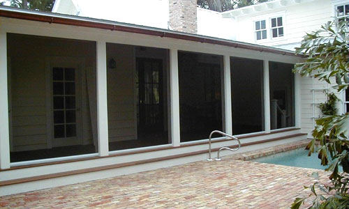 Lanai screen installation project - Spectre of Naples