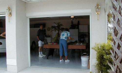 Lanai screen installation project - Spectre of Naples