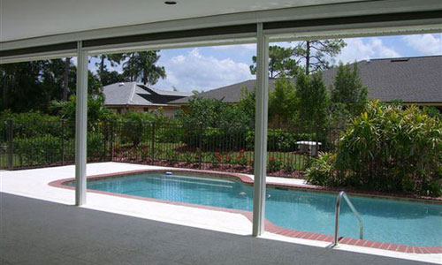 Lanai screen installation project - Spectre of Naples