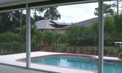 Lanai screen installation project - Spectre of Naples