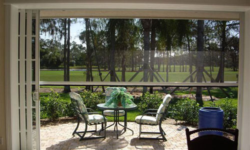 Glass door screen installation project - Spectre of Naples